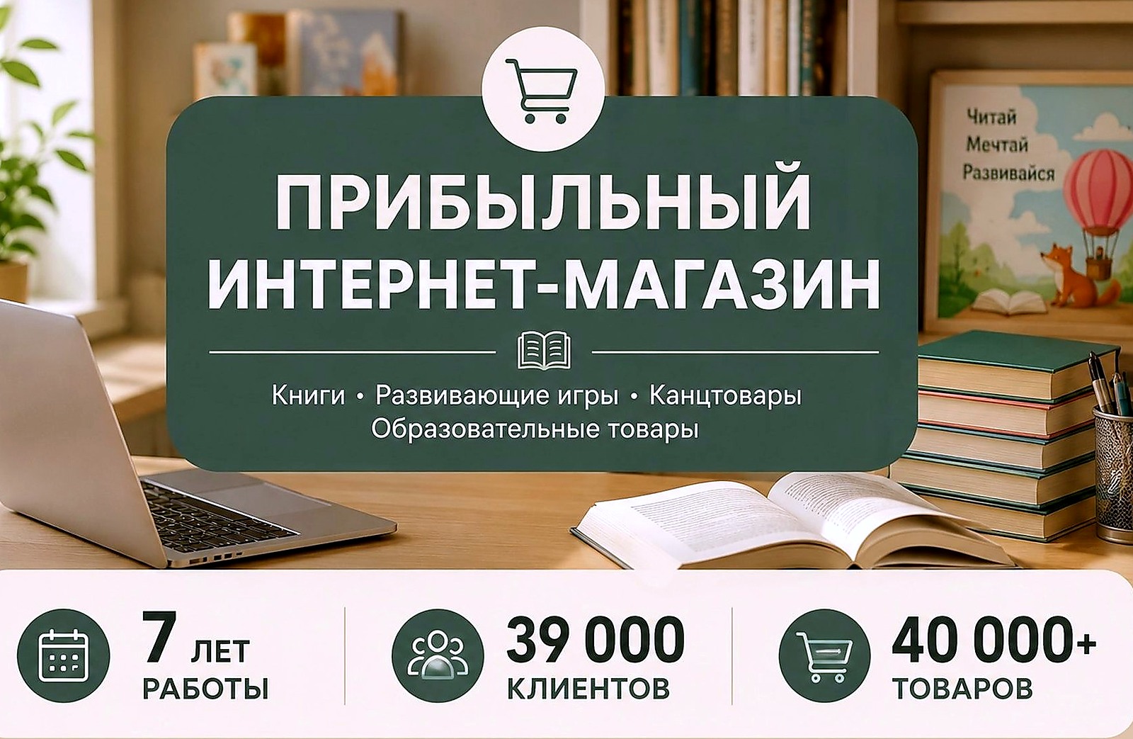 Интернет-магазин 7 лет на рынке
